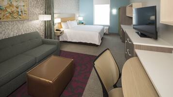 Desk, blackout drapes, iron/ironing board, cribs/infant beds