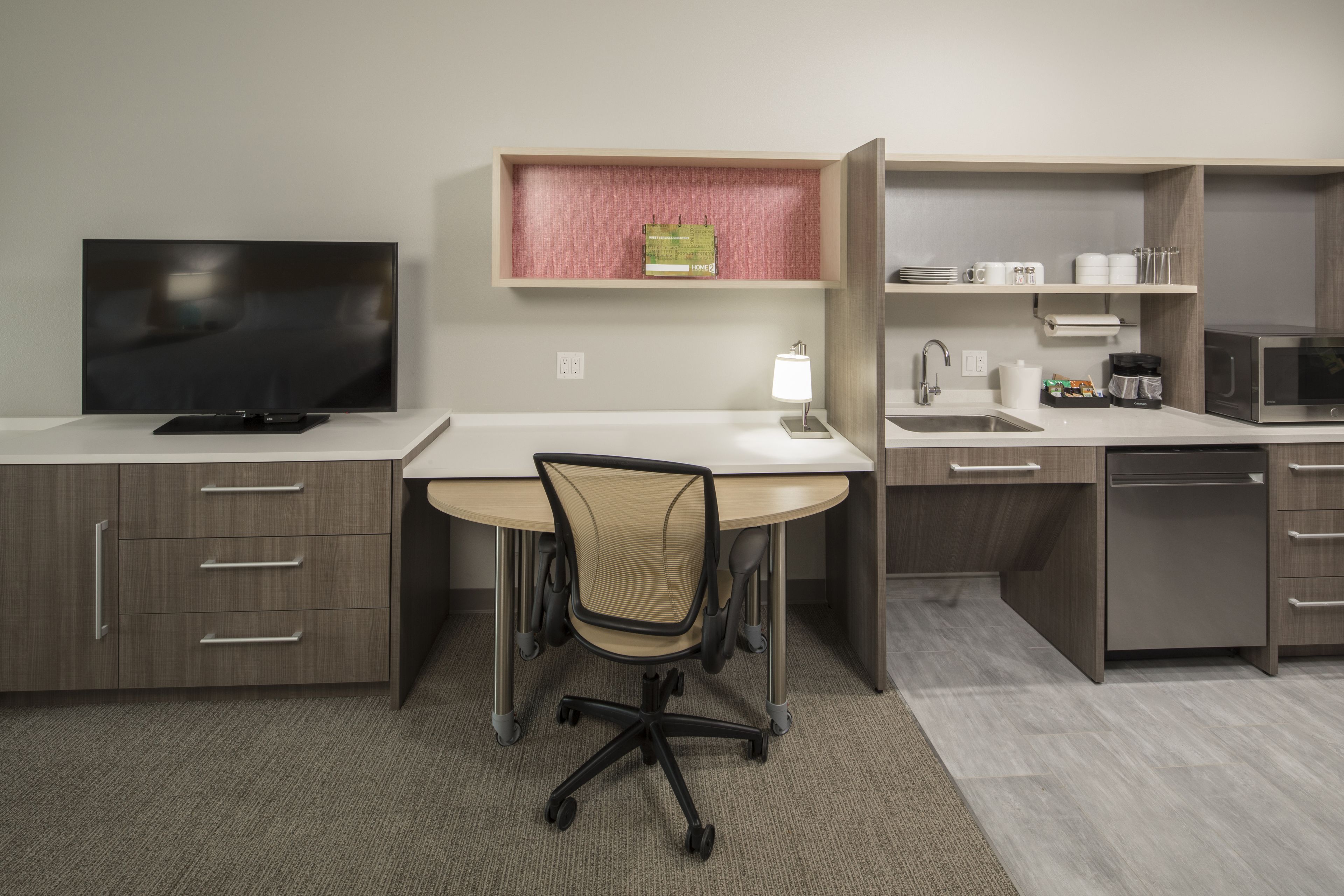 desk, blackout curtains, iron/ironing board, cots/infant beds