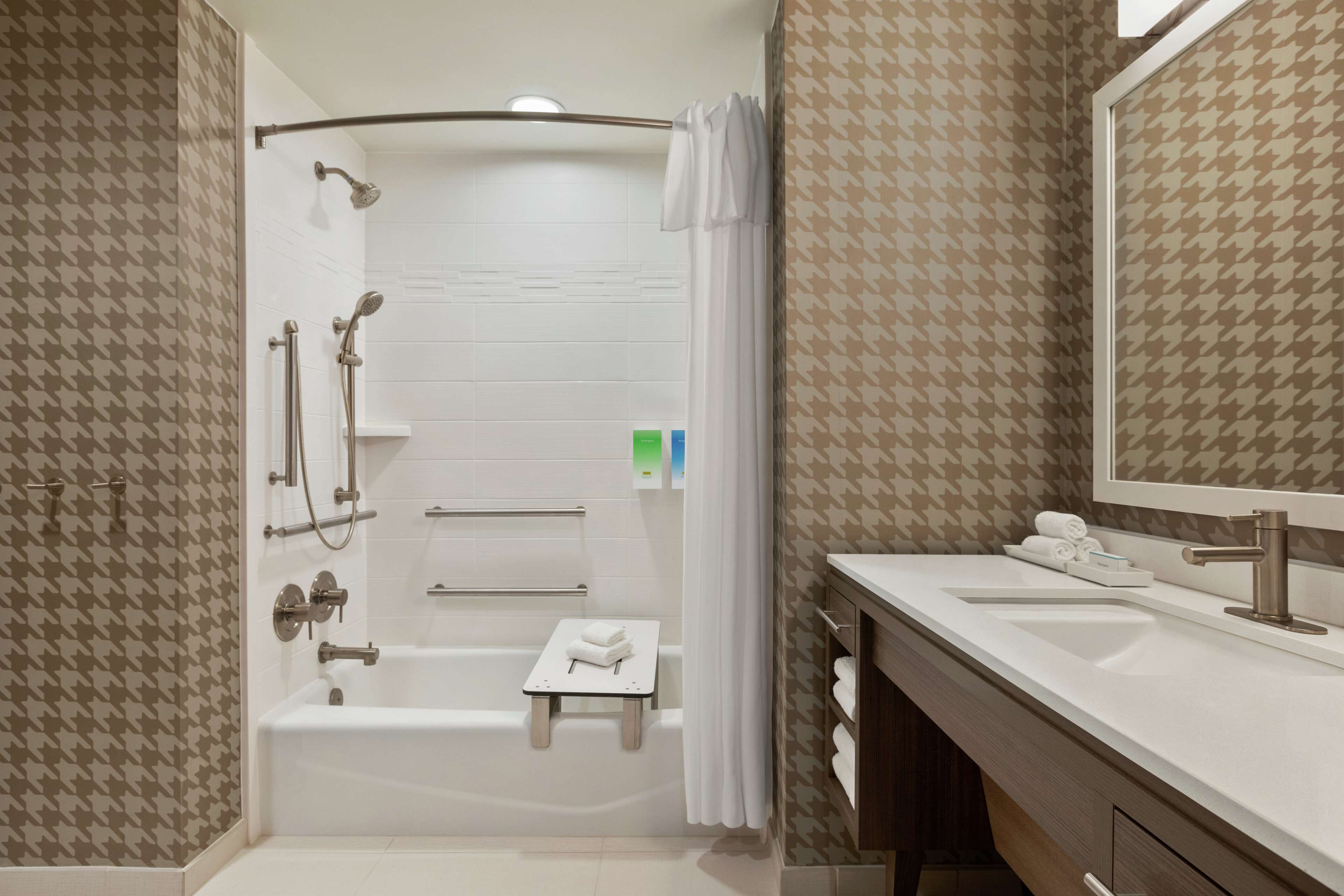 free toiletries, hair dryer, towels, soap