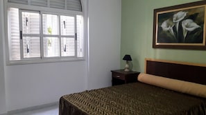 Desk, blackout curtains, iron/ironing board, free WiFi