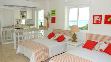 Standard Suite, 2 Double Beds, Sea View | In-room safe, free WiFi, bed sheets, wheelchair access