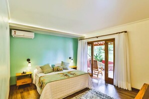 Quarto casal premium, 1 quarto, sacada, vista para o jardim Piso Térreo