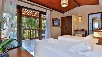 Quarto solteiro standard, sacada, vista para o jardim Piso superior, Acesso por escadas