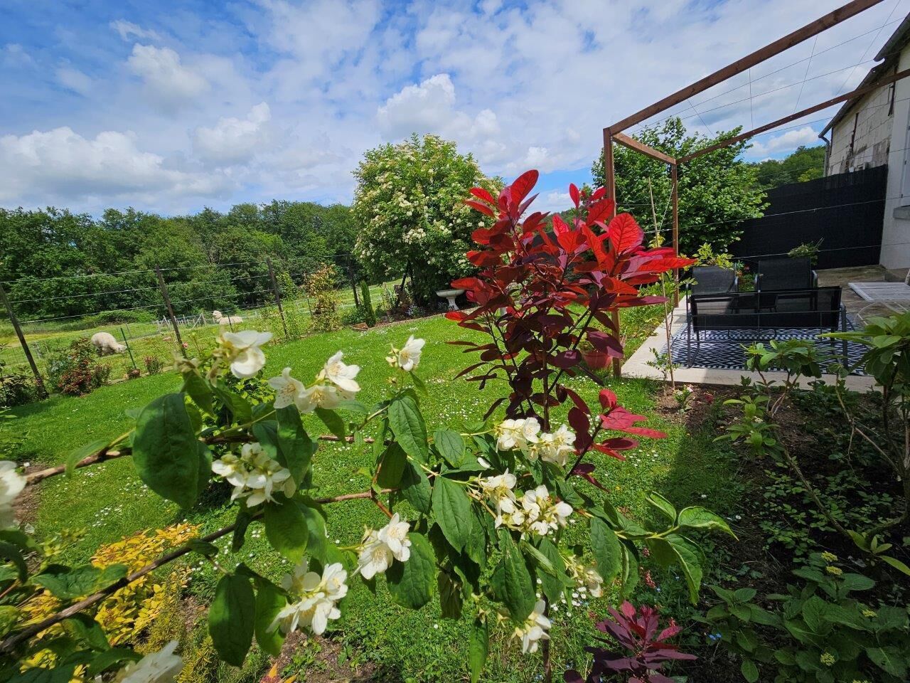 Appartement Familial, salle de bains privée, vue cour intérieure (Le Jardin) | Jardin