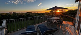 Havutsikt, fantastiske solnedganger og gå til stranden 