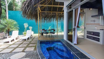 Vila Deluks, 2 kamar tidur, kolam renang pribadi, pemandangan samudra (Agua) | Kolam renang pribadi
