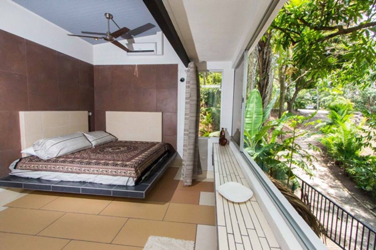 Vila Deluks, 2 kamar tidur, kolam renang pribadi, pemandangan samudra (Fuego) | Seprai premium, minibar, brankas, dan meja kerja