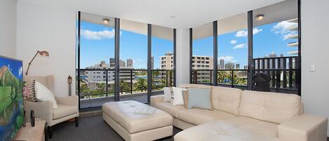 TV, DVD player, books