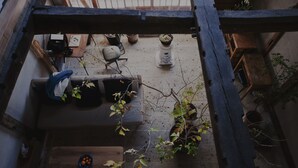 Terrace/patio - Hostel Saruya (Fujiyoshida)