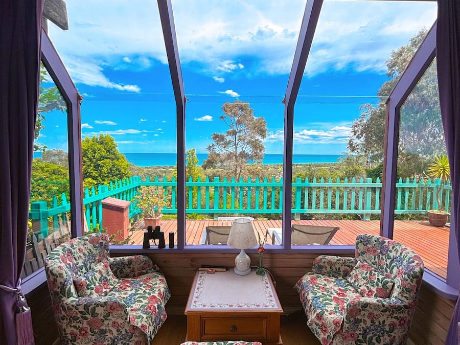 Romantisches Doppelzimmer, 1 Queen-Bett, Meerblick