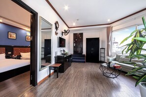 Family Room, City View | Living area - A25 Hotel -  96 Hai Ba Trung (Hanoi)