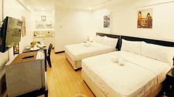 Skrivebord, ekstrasenger (mot et tillegg), wi-fi (inkludert) og sengetøy