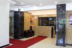 Kiosk voor inchecken/uitchecken