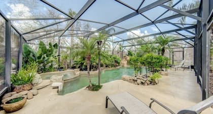 Beach Home with Amazing Oasis Pool, Spa, Waterfall, Fire Pit, Bikes