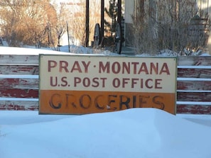 Exterior detail - Chico Peak cabin near Yellowstone and Chico Hot Springs (Pray)