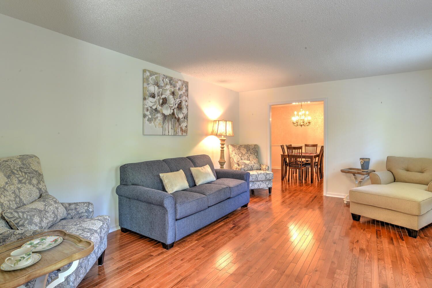 Convenient spacious home, 4 bed, 2 bath home, lg yd, firepit, and patio area.