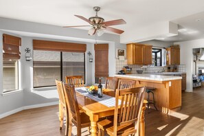 Dining - A Step Away: 3  BR, 2  BA House in Cambria, Sleeps 6 (Cambria)