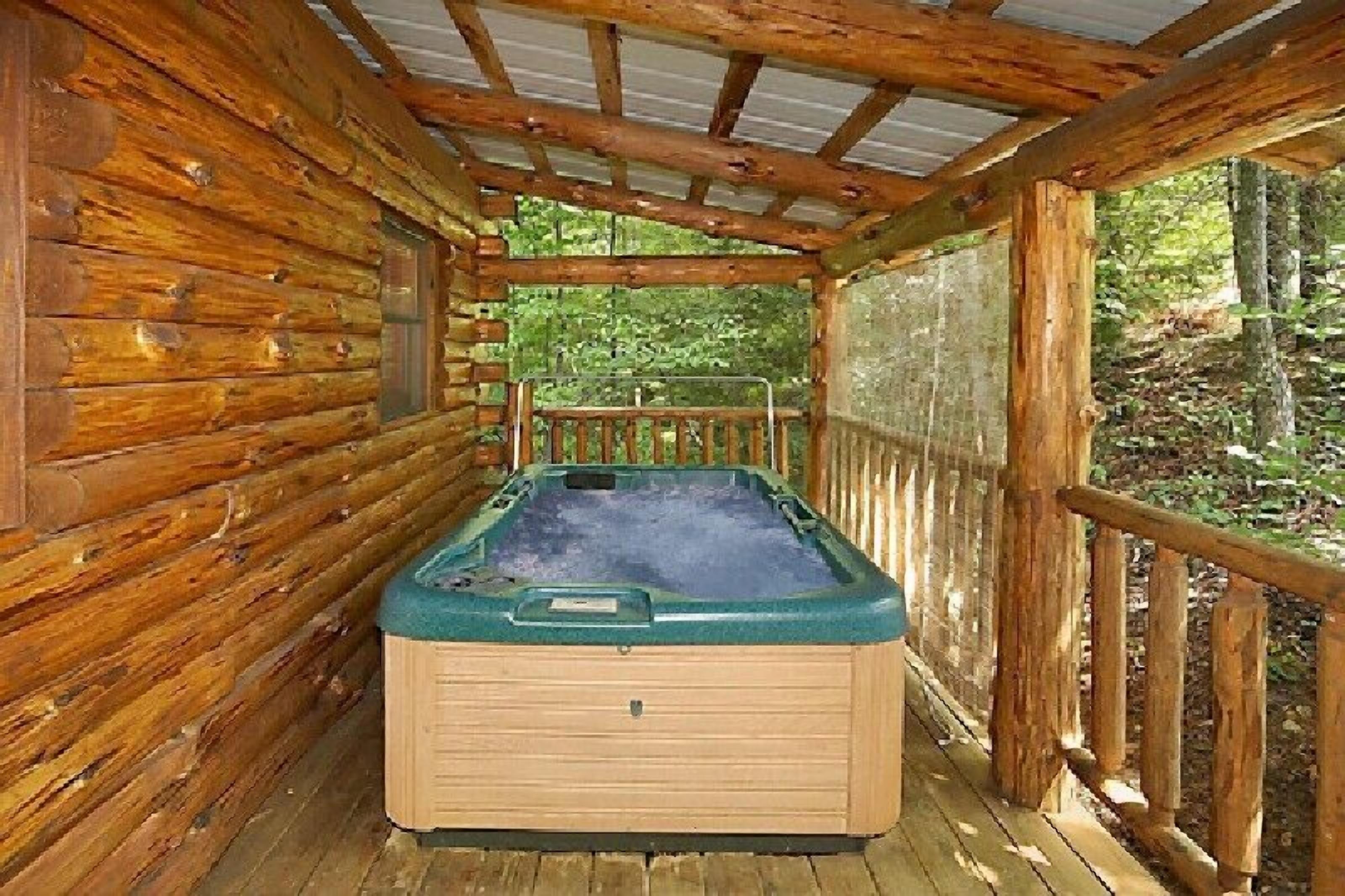 Hot Tub under Covered Deck