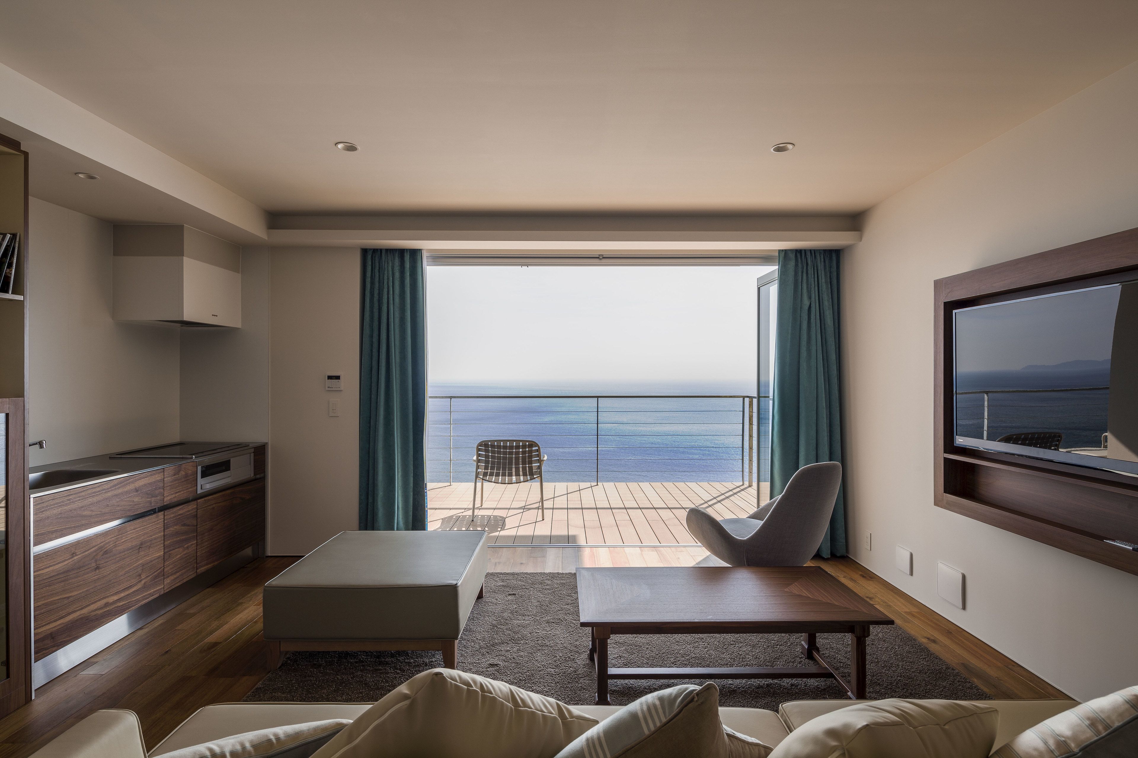 superior twin room, 1 bedroom, terrace, ocean view | in-room safe, blackout curtains, soundproofing, iron/ironing board