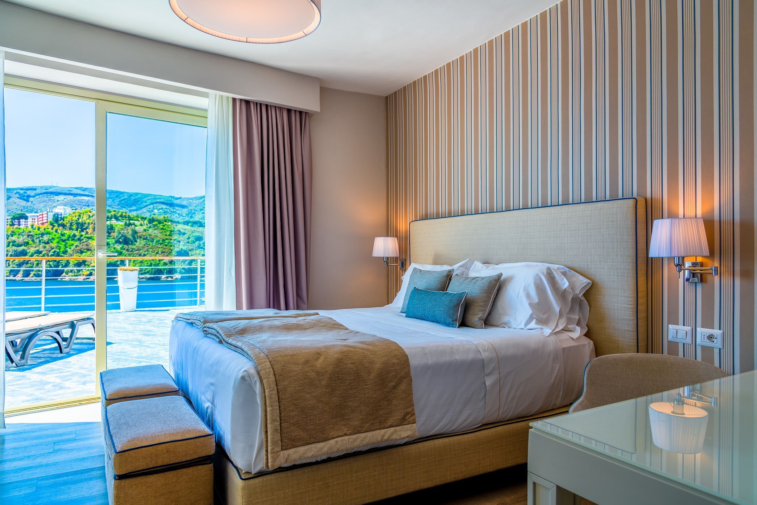 Down comforters, pillowtop beds, minibar, in-room safe