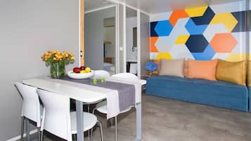 Bungalow Panoramique, 1 chambre | Coin séjour
