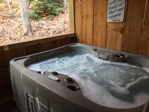 Utendørs boblebad