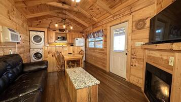 TV connectée, cheminée