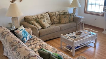 Smart TV, DVD player, books, offices