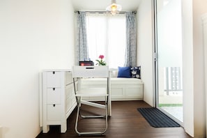 Living area - Minimalist Studio at Bassura City Apartment By Travelio (Jakarta)