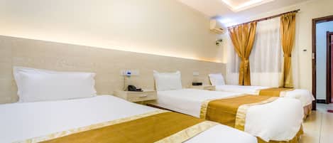 In-room safe, desk, blackout curtains, soundproofing