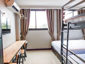 Minibar, desk, blackout curtains, free WiFi