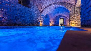 Indoor pool, seasonal outdoor pool