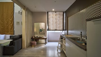 Suite Deluxe (Santa Brigida) | 1 chambre, draps en coton égyptien, literie de qualité supérieure