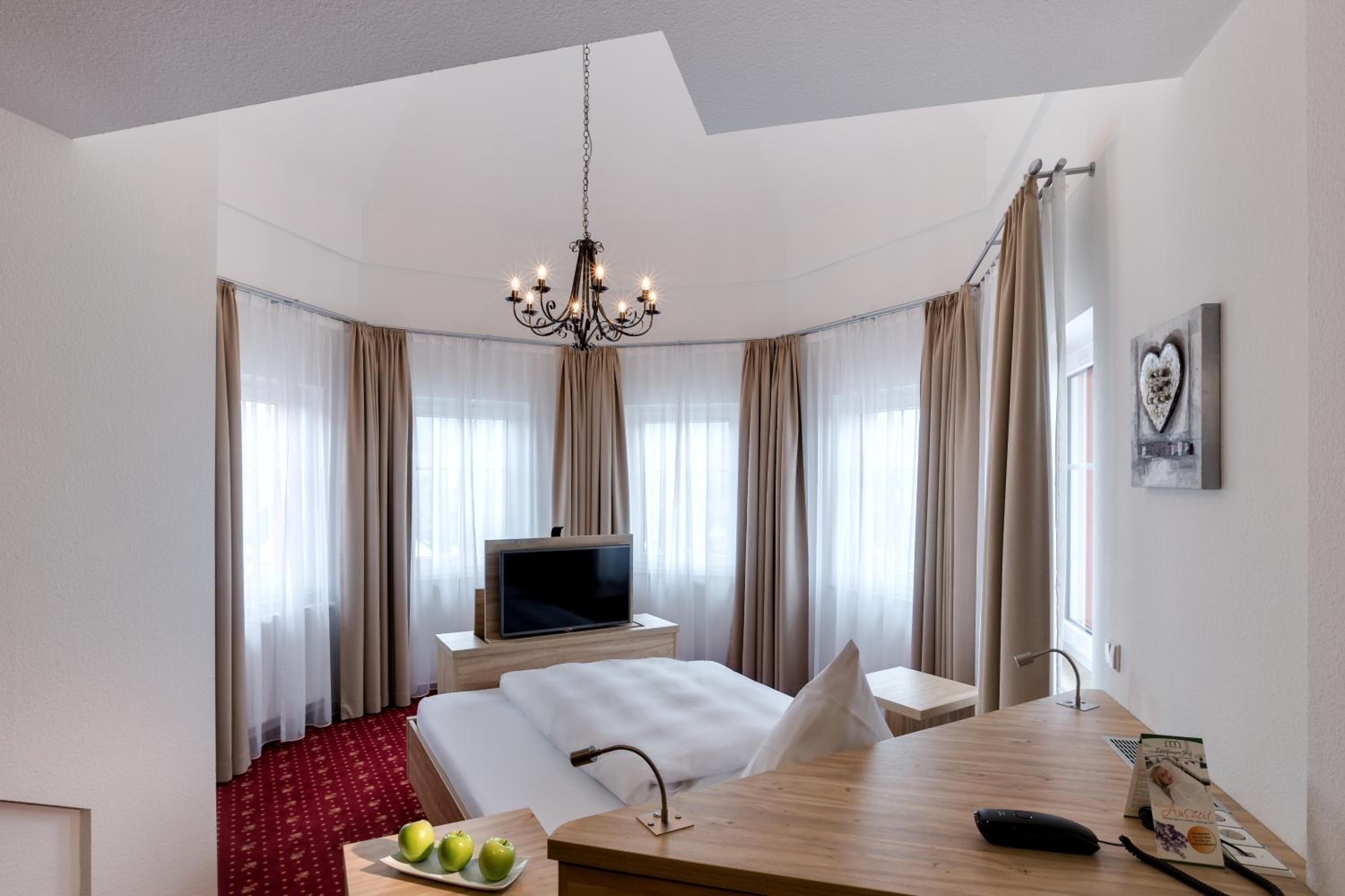 comfort double room | in-room safe, desk, blackout curtains, free wifi