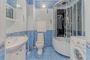 Huoneisto, 1 makuuhuone | Kylpyhuone | Kylpyamme, ilmaiset hygieniatuotteet, hiustenkuivaaja, pyyhkeet