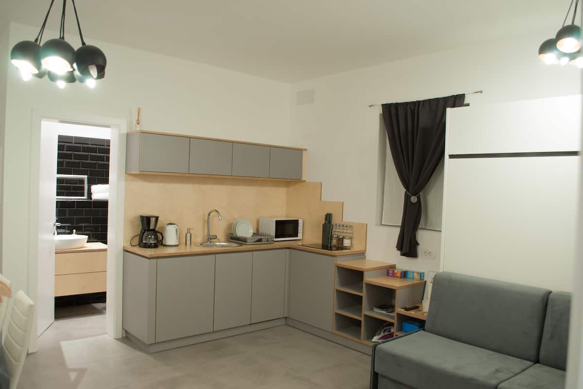 Habitación doble de uso individual | Tabla de planchar con plancha, wifi gratis y ropa de cama