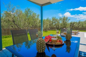 Deluxe Villa, 3 Bedrooms, Private Pool, Pool View (Celosia) | Terrace/patio