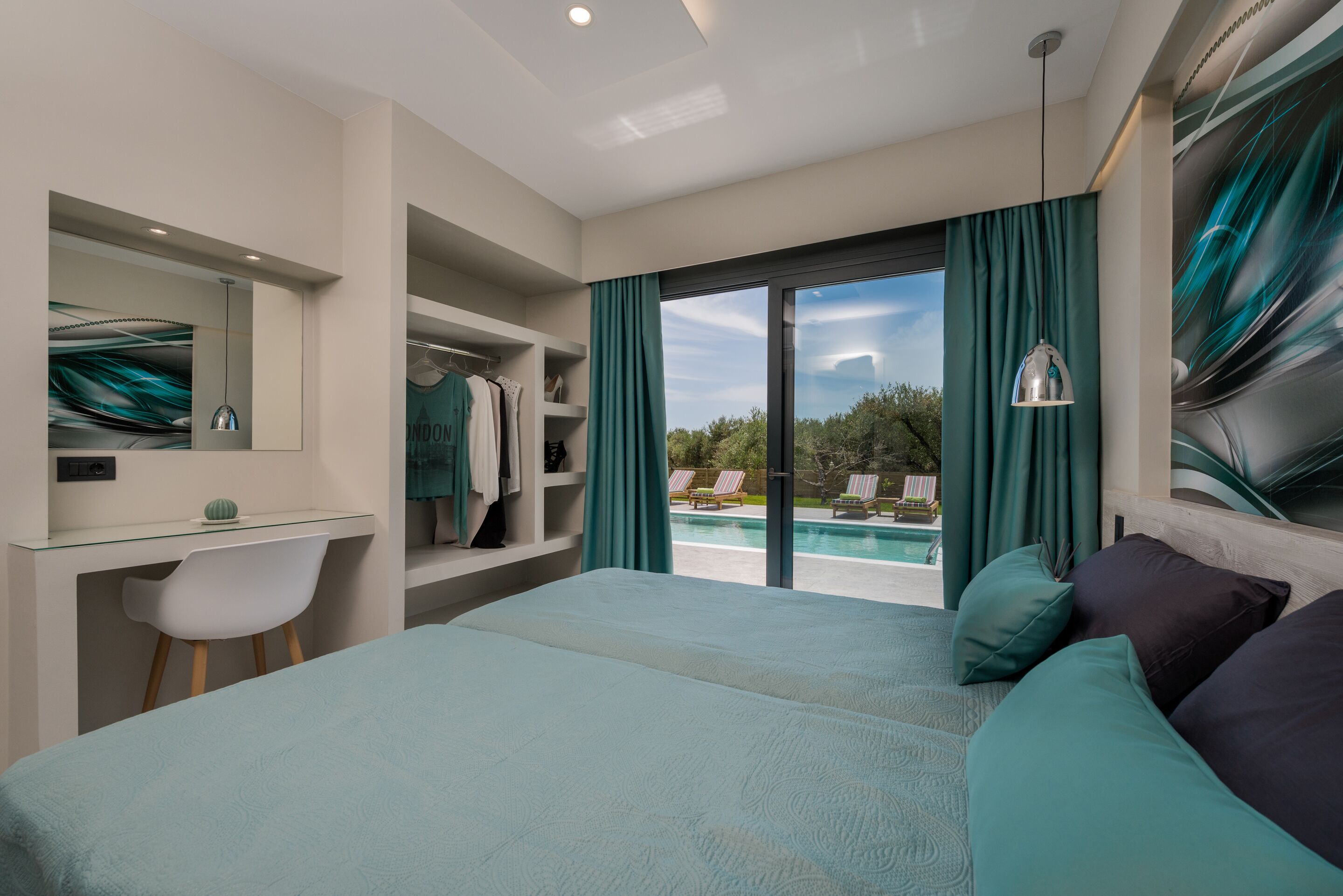 Deluxe Villa, 3 Bedrooms, Private Pool, Pool View (Celosia) | Egyptian cotton sheets, premium bedding, Select Comfort beds