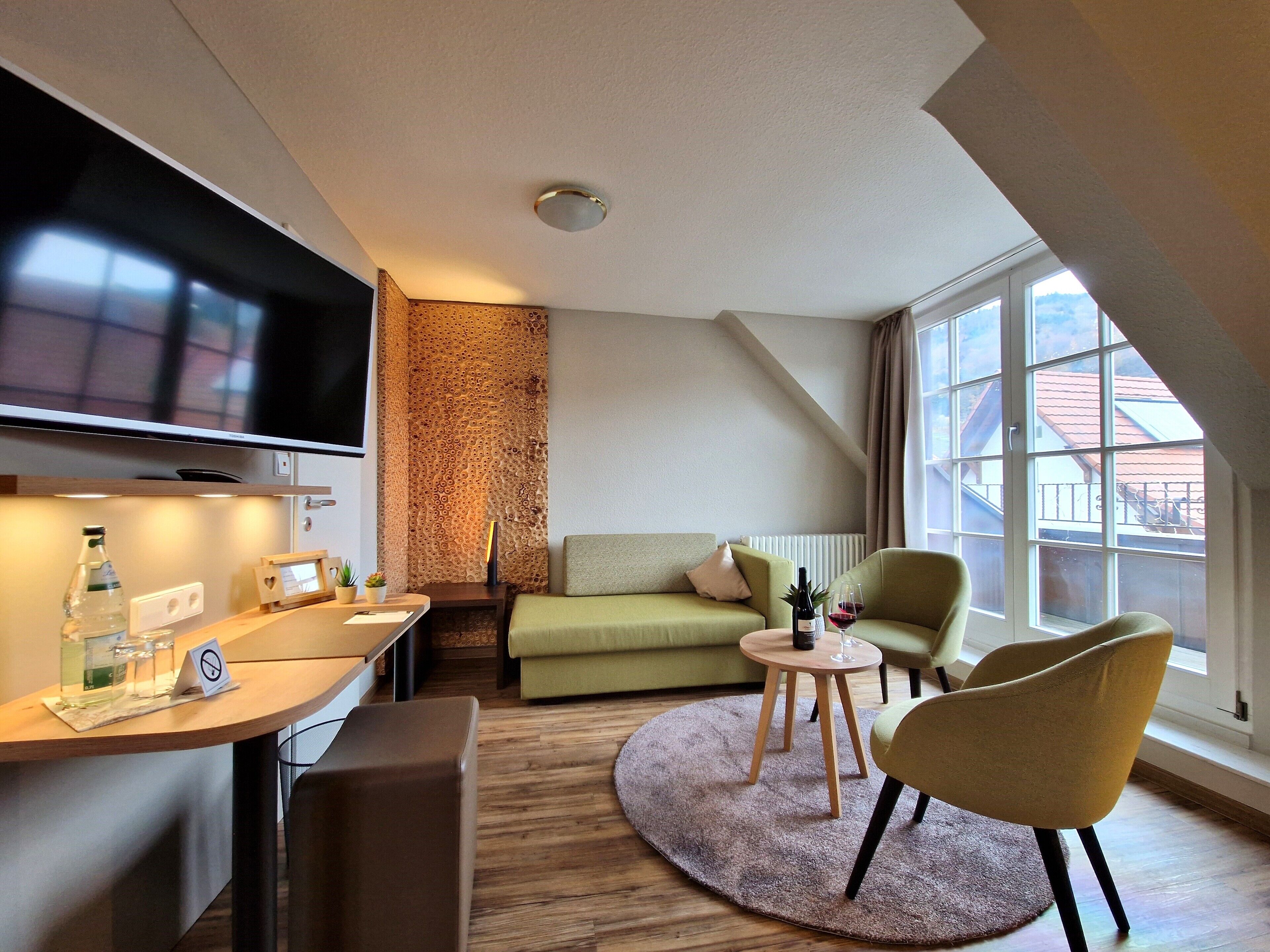 comfort plus room | 1 bedroom, desk, free wifi, bed sheets