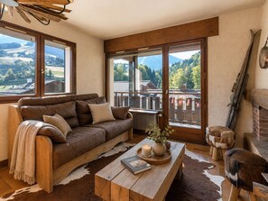 TV, fireplace - 3*** Studio by slopes, fireplace, pets allowed, garage (La Clusaz)