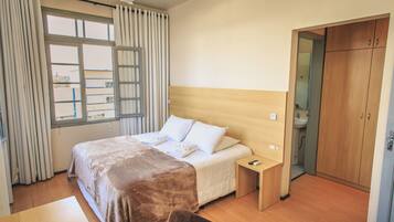 Desk, free WiFi, bed sheets