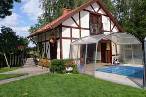 Seasonal outdoor pool - Dworek Mazurski Lizer (Pozezdrze)