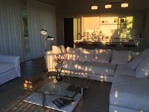 Family Villa, 2 Bedrooms, 2 Bathrooms, Ocean View | Living room | Flat-screen TV - 2 Bedroom Bungalow-Style Villa (Basseterre)