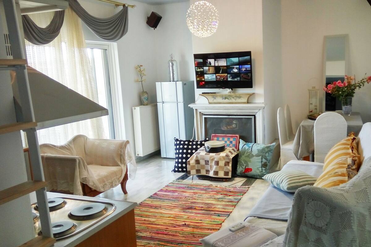 Apartment, 1 Bedroom | Living area