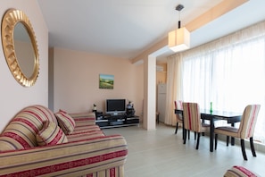Familienapartment, 1 Schlafzimmer, Küche, Meerblick