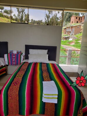 1 dormitorio, caja fuerte, ropa de cama