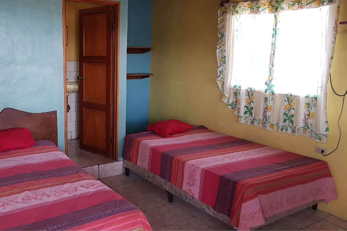 Desk, free WiFi, bed sheets