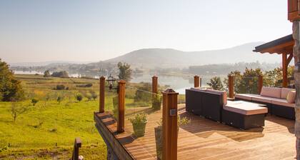 Lakefront Villa Jelenic By Bertovic in Croatia with a squash court, gym, cinema