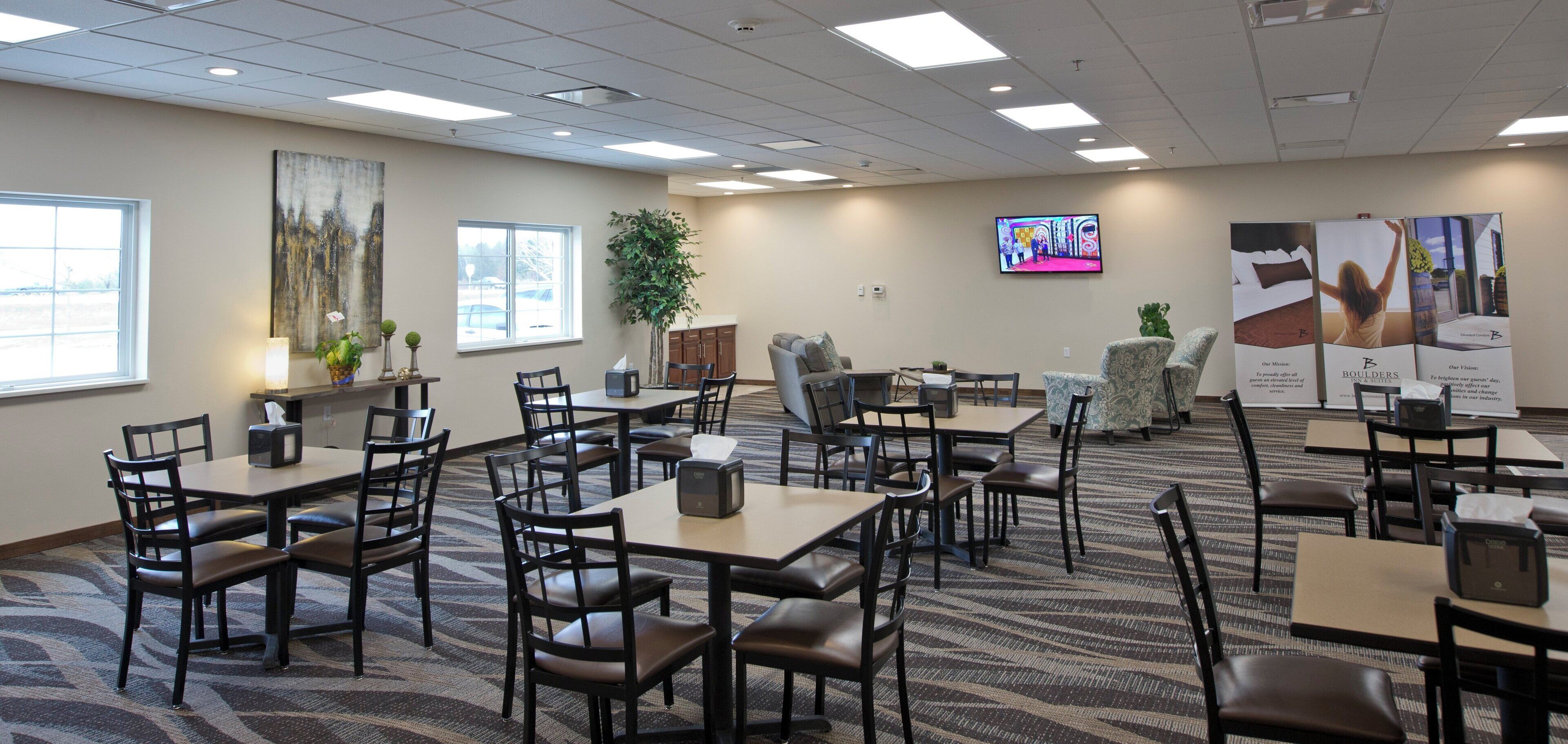 free daily self-service breakfast