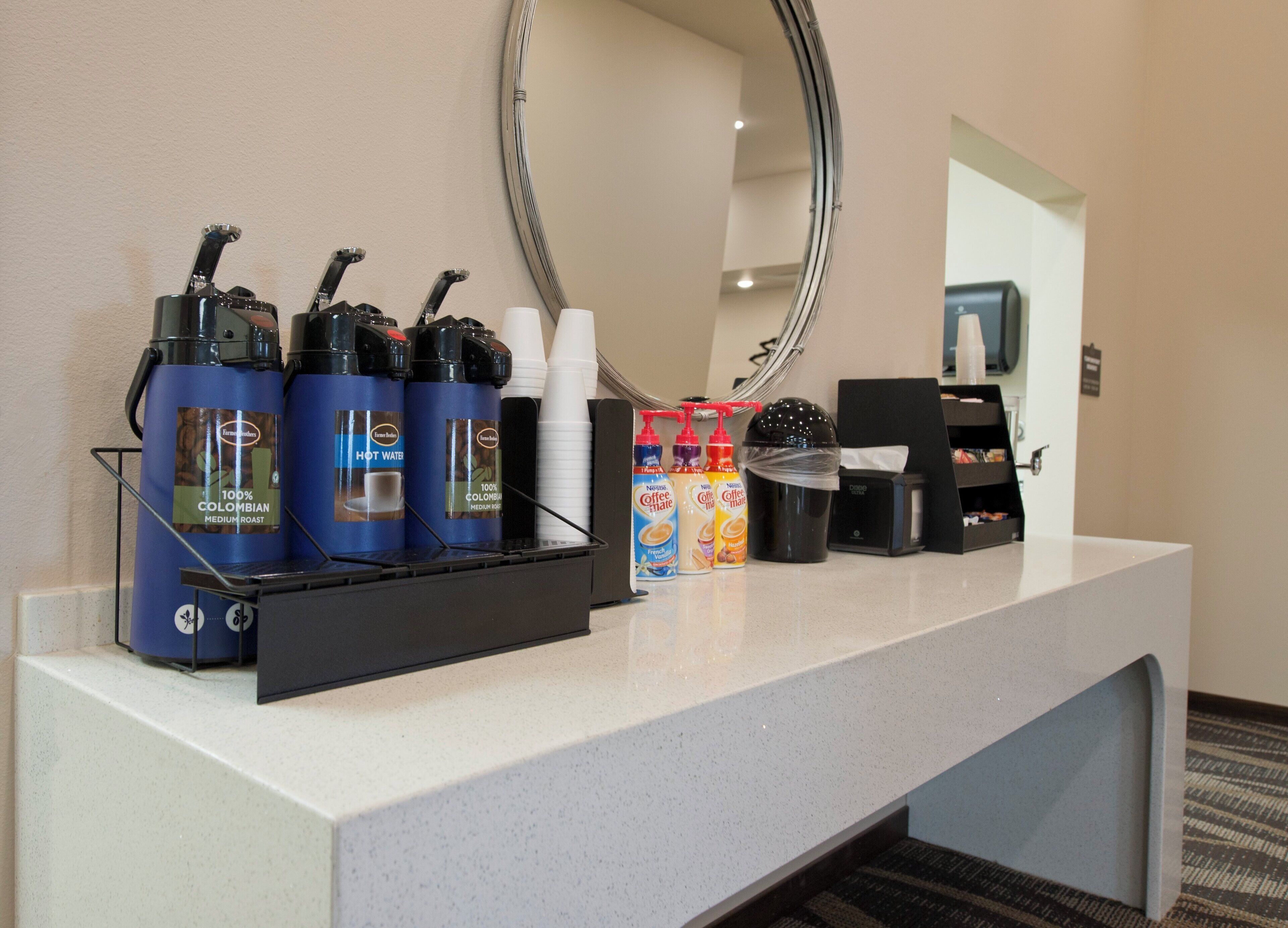 free daily self-service breakfast